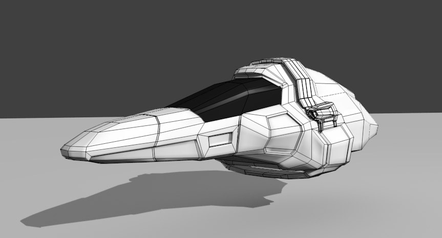 Small Spaceship (Low Poly) preview image 1